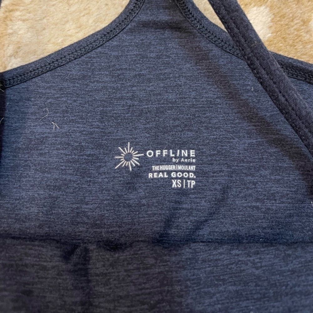 Aerie offline navy blue athletic built in spandex dress women’s size XS - Picture 3 of 7